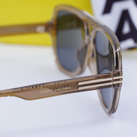 Marc Jacobs MARC 637/S 0HAM IR Square Sunglasses - Transparent Champagne - Picture 4 of 9